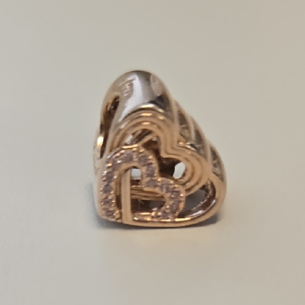 Pandora Rose Gold Heart Bracelet Charm